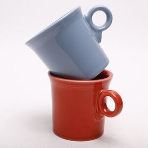 Lot of 2 HLC Fiesta Fiestaware Tom & Jerry O Handle 12oz Coffee Mugs Cups USA